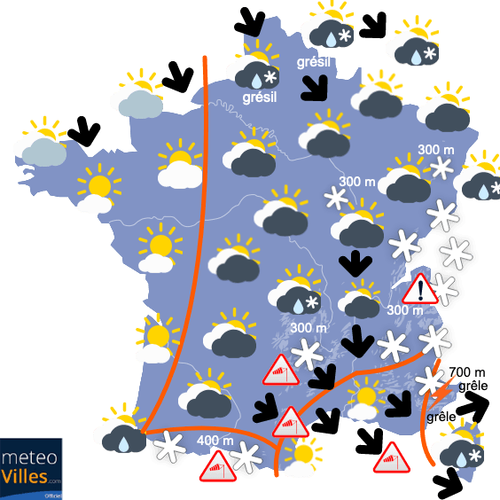 Longue période de temps froid et très agité !