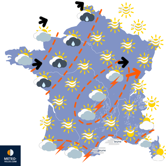 Carte de température France