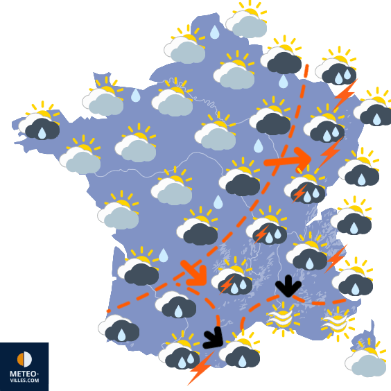 Carte de température France