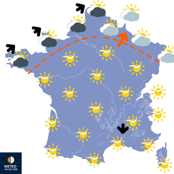 Carte de température France
