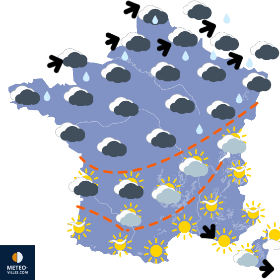 Carte de température France