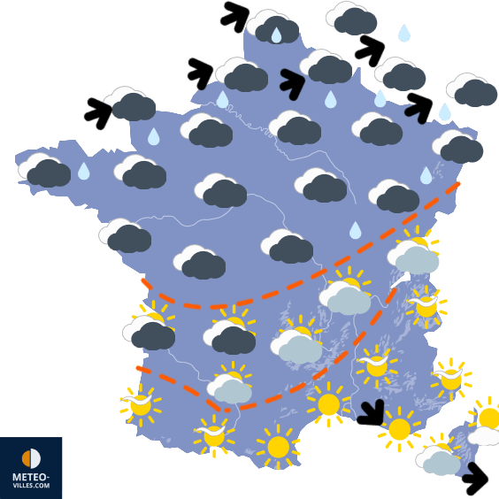 Carte de température France