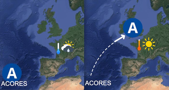 Le retour de la chaleur dépendra de l'anticyclone des Açores !