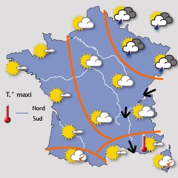 Image d'illustration pour Pluie fraîche au Nord et chaud soleil au Sud