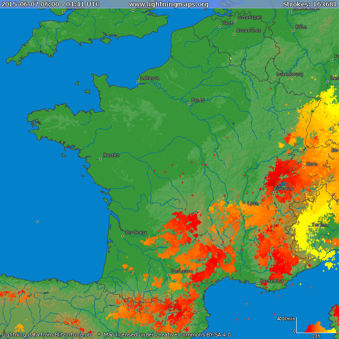 Image d'illustration pour Violents orages en Rhône-Alpes : foudre, grêle, vent et inondations