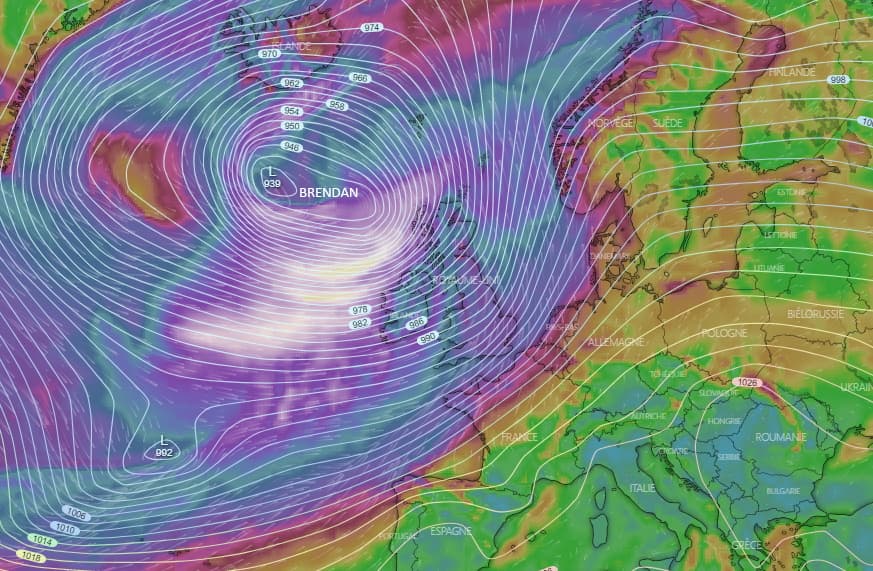 Image d'illustration pour Tempête Brendan : vents violents et forte houle sur les Îles Britanniques
