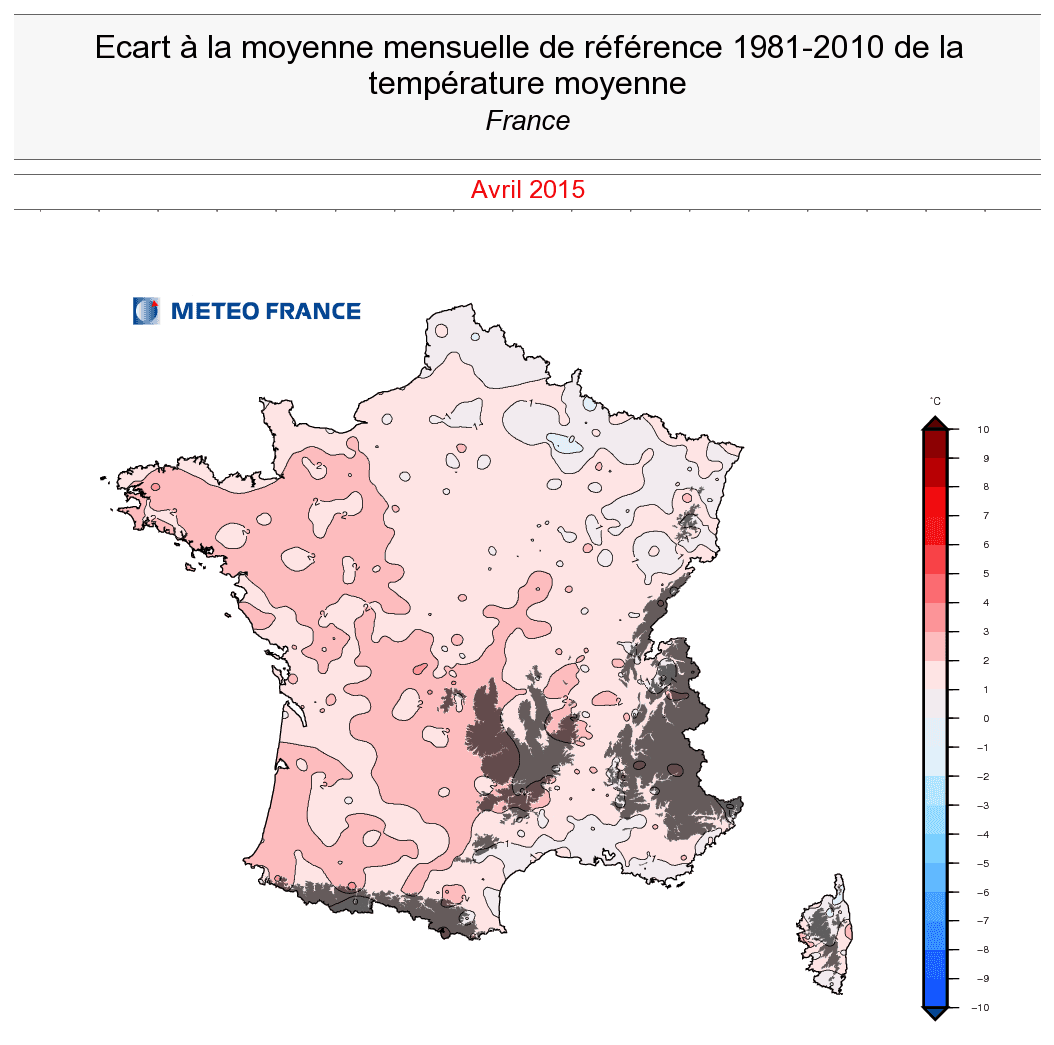 Image d'illustration pour Bilan d'avril : Très doux, bien ensoleillé et plutôt sec malgré les orages