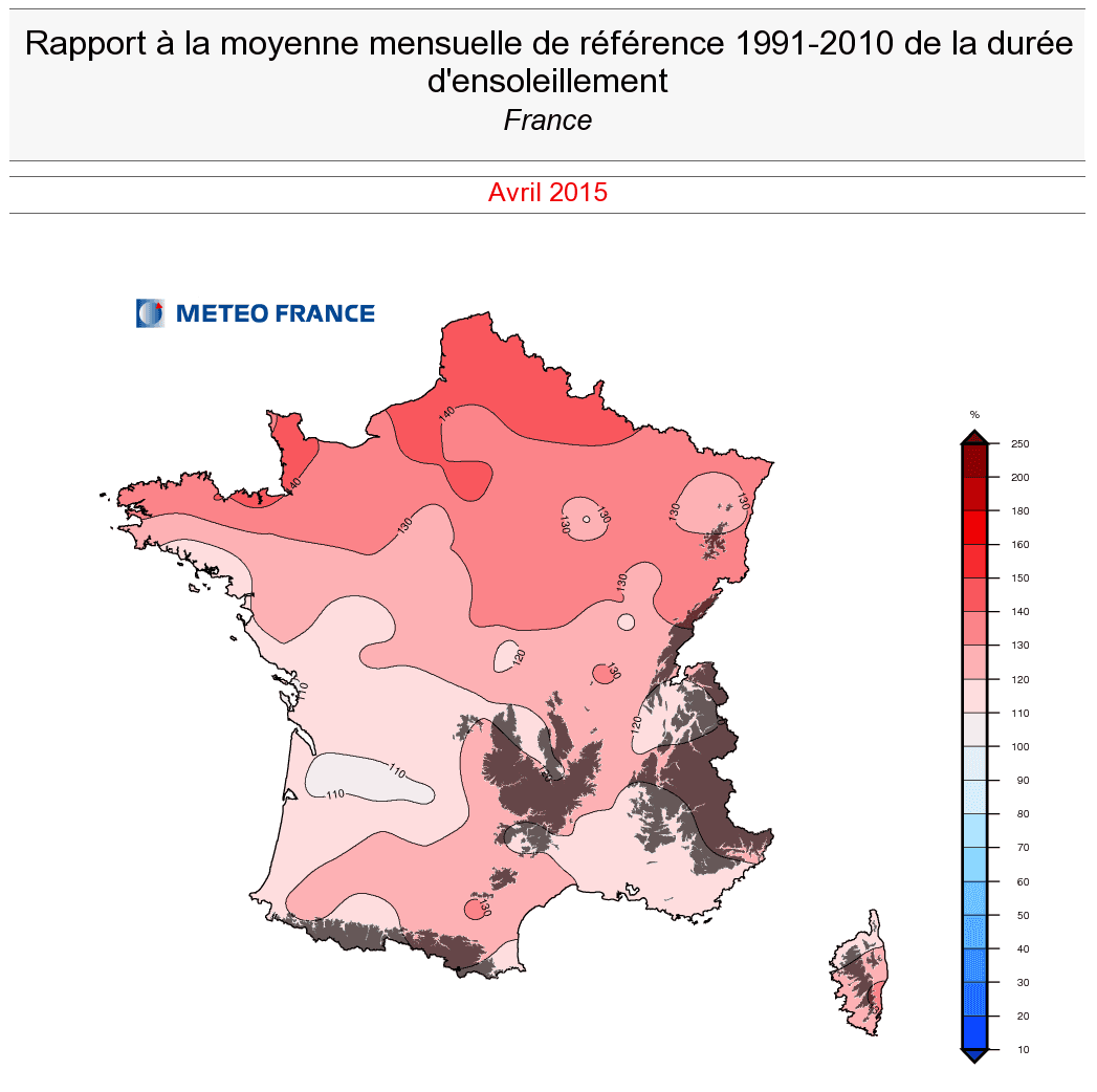 Image d'illustration pour Bilan d'avril : Très doux, bien ensoleillé et plutôt sec malgré les orages
