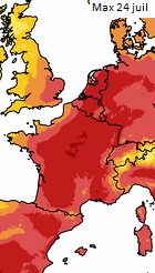 Image d'illustration pour Deuxième canicule de l'été : prévisions et suivi