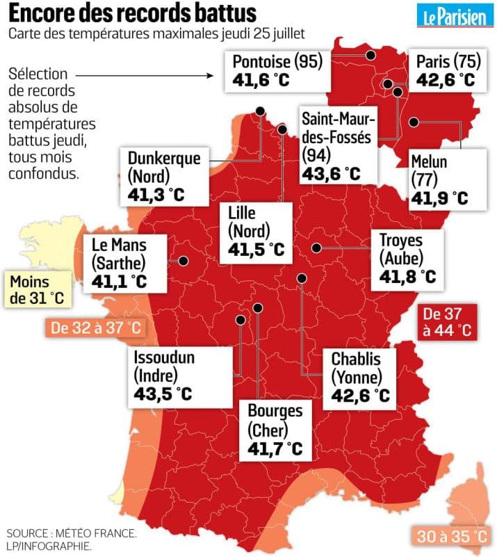 Image d'illustration pour Deuxième canicule de l'été : prévisions et suivi