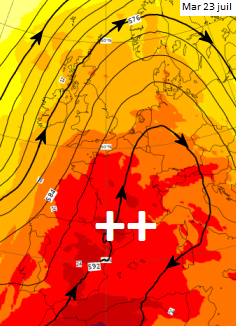 Image d'illustration pour Deuxième canicule de l'été : prévisions et suivi