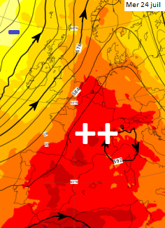 Image d'illustration pour Deuxième canicule de l'été : prévisions et suivi