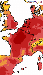 Image d'illustration pour Deuxième canicule de l'été : prévisions et suivi