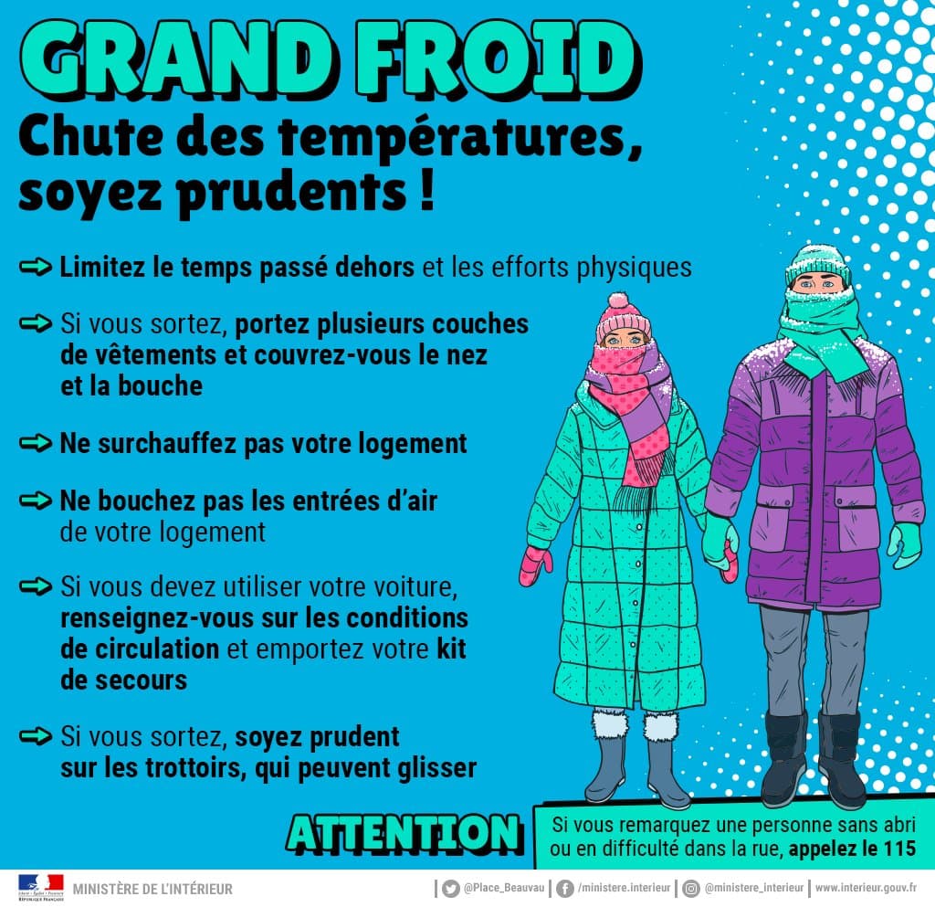 Image d'illustration pour Vraie vague de froid venue de Sibérie à partir de lundi 
