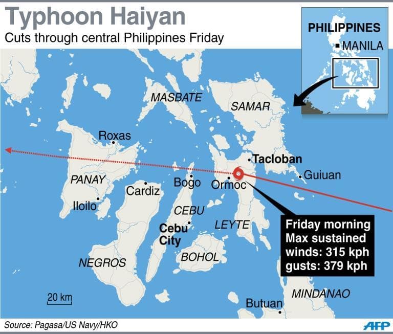 Image d'illustration pour Catastrophes en 2013 : Mousson indienne et cyclone Haiyan aux Philippines