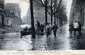 Image d'illustration pour Crue de la Seine et de la Saône
