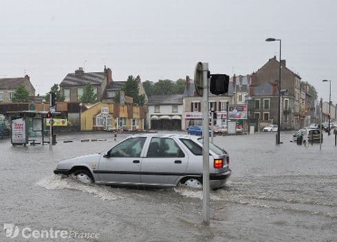 Image d'illustration pour Orages et inondations entre Centre, Bourgogne et Franche Comté