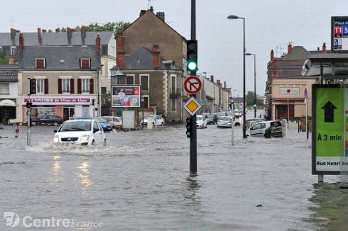 Image d'illustration pour Orages et inondations entre Centre, Bourgogne et Franche Comté