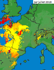 Image d'illustration pour Forts orages avec grêle et rafales ce début juillet