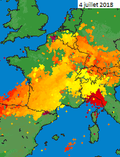 Image d'illustration pour Forts orages avec grêle et rafales ce début juillet