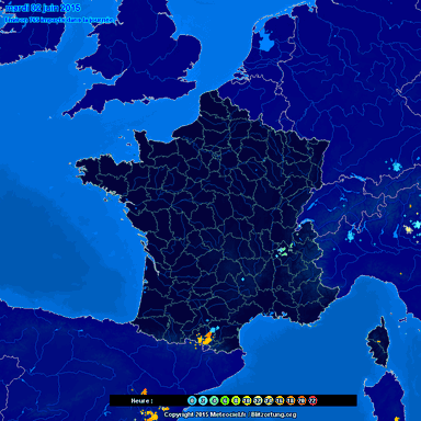 Image d'illustration pour Activité orageuse et fortes pluies au Sud sur la première quinzaine de juin