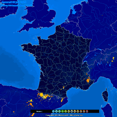Image d'illustration pour Activité orageuse et fortes pluies au Sud sur la première quinzaine de juin
