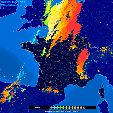 Image d'illustration pour Activité orageuse et fortes pluies au Sud sur la première quinzaine de juin