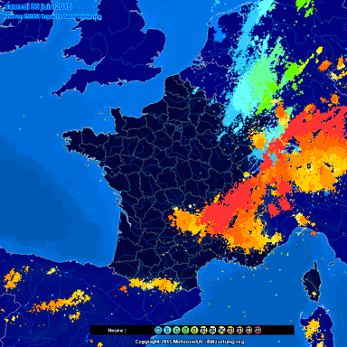 Image d'illustration pour Activité orageuse et fortes pluies au Sud sur la première quinzaine de juin