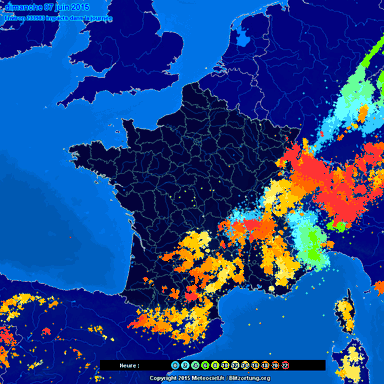 Image d'illustration pour Activité orageuse et fortes pluies au Sud sur la première quinzaine de juin