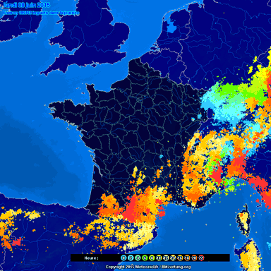 Image d'illustration pour Activité orageuse et fortes pluies au Sud sur la première quinzaine de juin
