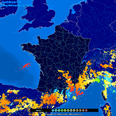 Image d'illustration pour Activité orageuse et fortes pluies au Sud sur la première quinzaine de juin