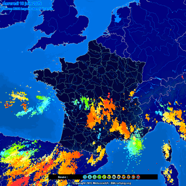 Image d'illustration pour Activité orageuse et fortes pluies au Sud sur la première quinzaine de juin