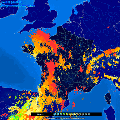 Image d'illustration pour Activité orageuse et fortes pluies au Sud sur la première quinzaine de juin