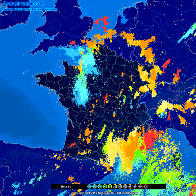 Image d'illustration pour Activité orageuse et fortes pluies au Sud sur la première quinzaine de juin