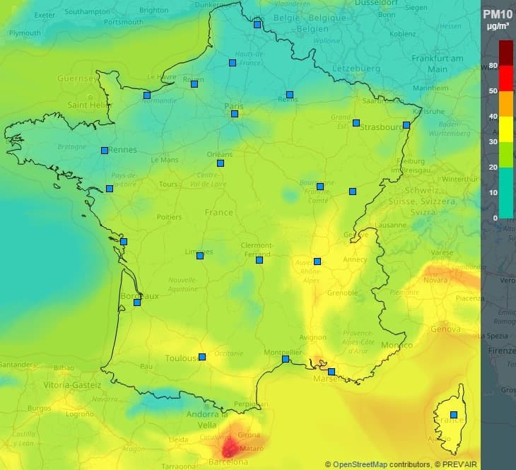 Image d'illustration pour Pollution aux particules fines - Qualité de l'air dégradée