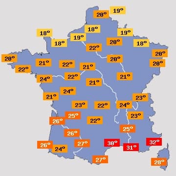 Image d'illustration pour Pluie fraîche au Nord et chaud soleil au Sud