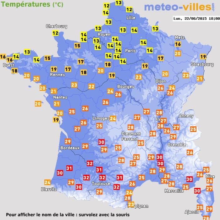Image d'illustration pour Pluie fraîche au Nord et chaud soleil au Sud