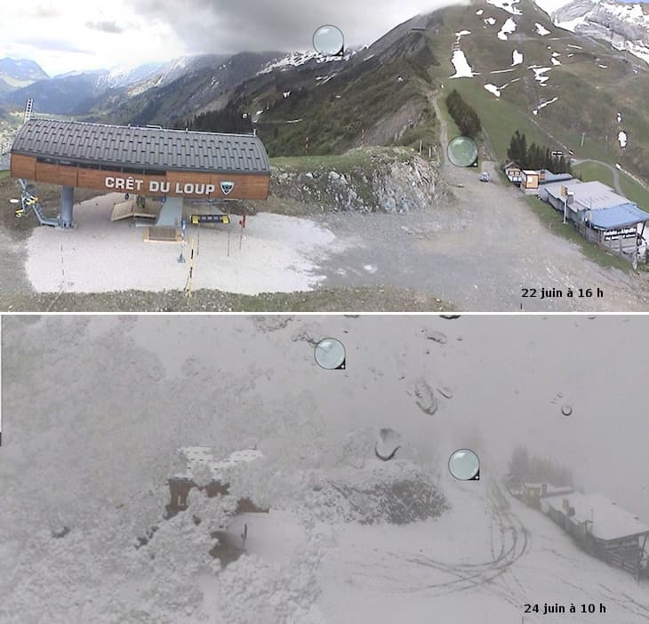 Image d'illustration pour Fraîcheur et retour de la neige dans les Alpes