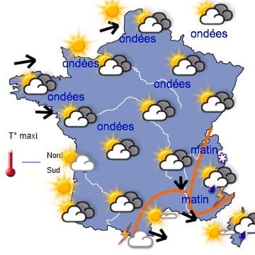 Un week-end des saints de glace frais et très nuageux