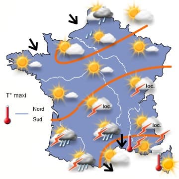 Le week-end prochain pourrait être très instable avec de fréquentes averses
