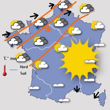 Début d'une longue période de temps agréable 