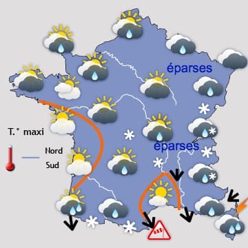 Lent refroidissement au Nord jusqu'à samedi