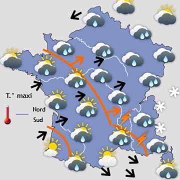 Temps très changeant pour ce dimanche électoral 
