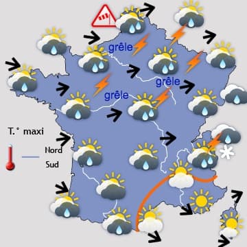 Fortes chaleurs en vue sur la moitié Sud 