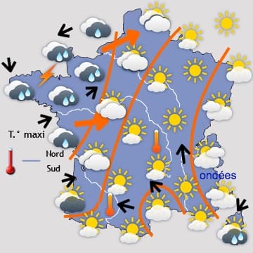 Dimanche très perturbé et beaucoup plus frais 