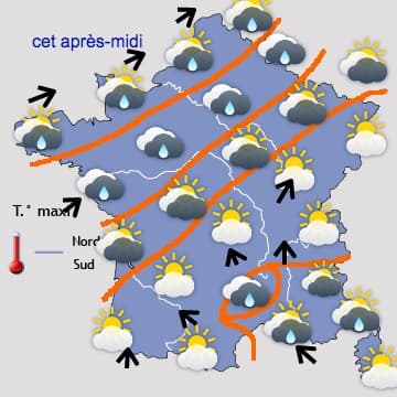 Retour d'un temps très calme et sec à partir de mardi 