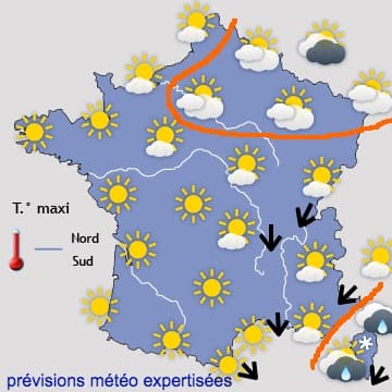 De plus en plus ensoleillé et doux jusqu'à samedi