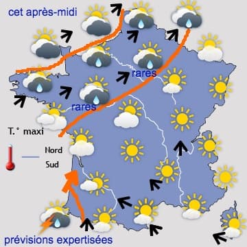 Des conditions progressivement plus estivales par le Sud  
