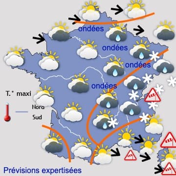 Douceur printanière au Sud entre dimanche et lundi 