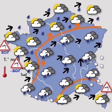 Du vent, de fortes précipitations et des températures en baisse